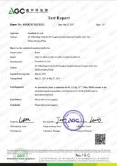 Brush RoHS certificate from Soundlink Co., Ltd.