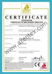 CE certificate of Changzhou A-Zen Textile Technology Co., Ltd. – certificate photo, supplier certificates section