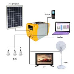 Solar Charger Laptop Lighting Kit Power System for Home - Image 2