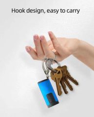 Customized Logo Mini Portable Torch LED Rechargeable Keychain USB Charging for Promotional Carabiners - Image 4