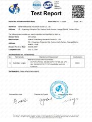Wine Glass FDA Certificate certificate from Wuhan Xinhuahang Household Goods Co., Ltd.