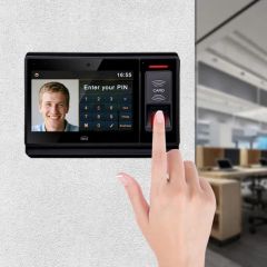 Linux Based 7" Touch Screen WiFi Time Attendance Device Biometric Access Control with MIFARE Door Access Card Reader - Image 3