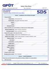MSDS/SDS certificate from Jiangsu Right Import&Export Co., Ltd.