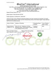 Certificate certificate from Guangzhou Hanguang Fashion Co., Ltd