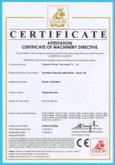 CE certificate from Qingdao Relong Technology Co., Ltd.