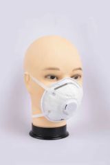 FFP2 Masks Self-Priming Filter Mask Wholesale Large in Stock Stock Yes Color White Origin China MOQ 10000 PCS Shape Folded, - Image 1