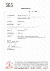 SGS certificate certificate from Weifang JYD Steel Co., Ltd.
