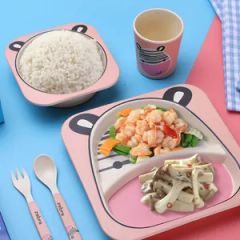 Food Grade Adorable Kids Plate Sets Melamine Tableware Dinnerware - Image 2