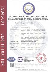 OHSMS Certification Certificate certificate from Yangzhou Zhongrui Boiler Co., Ltd.