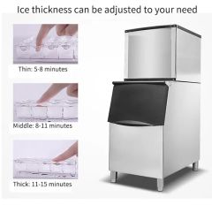 Stainless Steel 300kg/24h Cube Ice Maker Ice Machine - Image 6