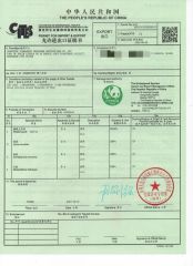 CITES certificate from ZHANGZHOU XIANGCHENG GREENHOME HORTICULTURE CO., LTD