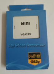 Mini VGA 2 AV Video Convertor, For Computer, USB C Brand Mini Voltage 220 V Phase 1 Phase Type VGA To AV Frequency 60 - Image 1