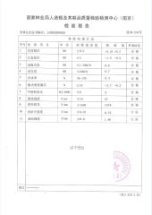 Test Report for Particle Board3 certificate from Shandong Hunglin Wood Industry Co., Ltd.