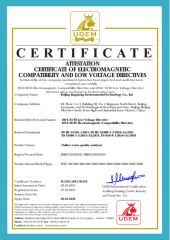 Our certificates certificate from Beijing Jingxiang Environmental Technology Co., Ltd.