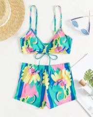 Women Moisture Wicking Bikini Two Pieces Bathing Suits Sports Swimwear - Yiwu Zhihong Clothing Co., Ltd