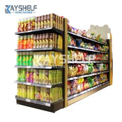Double Side Convenience Store Fixture Display Shelf Racks Gondola Shelving - Image 5