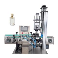 Perfume Bottle Cleaning Filling Capping Machine One-Touch Cap Bottle Sprayer Crimper - Guangzhou Guanchuan Machinery Equipment Co., Ltd.