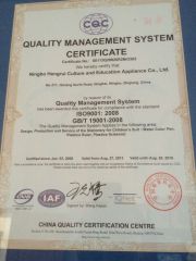 CERTIFICATION certificate from NINGBO ZHONGRUI IMPORT & EXPORT CO., LTD.