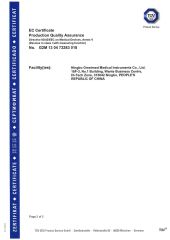 CE certificate certificate from Ningbo Greetmed Medical Instruments Co., Ltd.