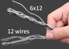 Galvanized Steel Wire Rope 6X12+7FC, Bright Wire Rope 8mm - Image 5