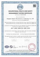 45001 certificate from Shenzhen HXY Industrial Co., Ltd.