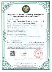 ManagementSystem Certification Certificate certificate from Zhejiang Chuanken Electric Co., Ltd.