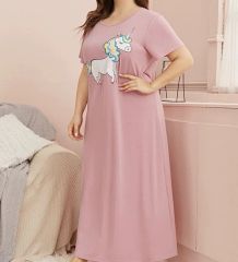 Cartoon Night Wear Sexy Night Dresses Women Pajamas Sleepwear Nightgowns Plus Size Unicorn Print Women Night Dress - Image 5