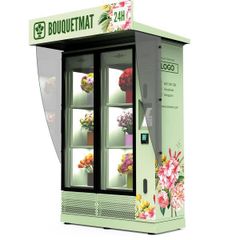 Automatic Flower Sales Vending Machine Fresh Bouquet Dispenser Smart Cooling Kiosk for Malls Hotels and Airports - Image 2