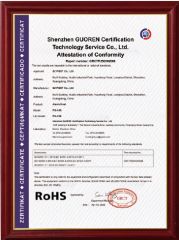 ROHS certificate from Changsha Jiumo Security Technology Co., Ltd.