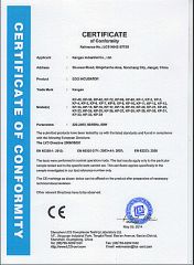 CERTIFICATE OF LVD certificate from KANGAS INDUSTRIAL CO., LTD.