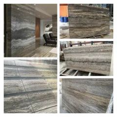 Marble Granite Travertine Cladding Gray Travertine Tiles MOQ 100 Sqm Color White Origin China Thickness 20mm HS Code - Image 2