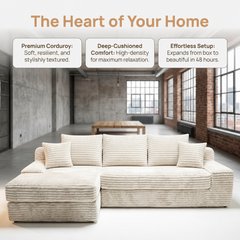 Compressed Sofa nobel Modern Living Room Sofa pure foam comfortable furniture L-shaped export wholesale - Image 3