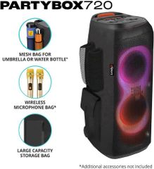 JBL PARTYBOX 720 Portable Party Speaker Bundle with gSport Cargo Sleeve (Black) - Image 1