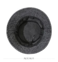 Vintage Washed Denim Fisherman Hat Denim Bucket Hat Washed Brim Hat Beach Hat - Image 6