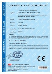 CE-Cashew nut processing line certificate from Zhengzhou Gashili Machinery Co., Ltd.