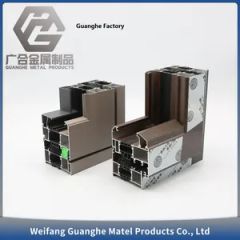 Custom Doors Windows 6063/6061 90Series T3-T8 Powder Coating Silver 1Y CE ISO SGS GH - Image 1