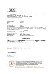 Product Test Certification certificate from Foshan Apple Star Furniture Co., Ltd.
