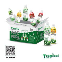 1L Aloe vera natural with pulp Pet bottle Tropical Sky/OEM brand - Image 2