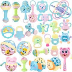 Wholesale Educational Plastic Small Teether Toys Baby Rattles - Image 1