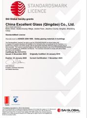 saigoobe certificate from China Excellent Glass (Qingdao) Co., Ltd.