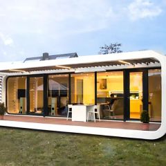 Factory Security Enhanced Rigid Structure Customizable Guard Prefabricated Apple Capsule House for Construction Site Safety - Image 1