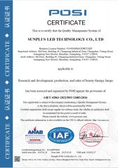 ISO 13485 certificate from Sunplus Led Technology Co., Ltd.