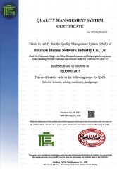 ISO9001 certificate of Binzhou Eternal Network Industry Co., Ltd. – certificate photo, supplier certificates section
