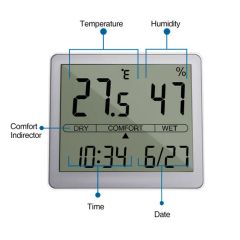 High Precision Thermo-Hygromet Home and Laboratory Use Hygrometer Temperature Humidity Monitor Thermo Hygrometer - Image 5