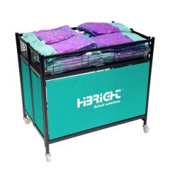 Steel Frame Professional Design Foldable Display Promotion Table with Large Storage Space - Image 2
