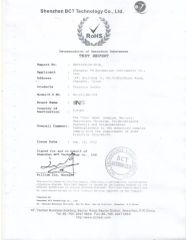 RoHs Certification certificate from Shanghai TM Sensor Co., Ltd.