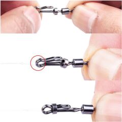 Top Quality Quick Sub-Clamp Two Way Side Line Rolling Fishing Swivels - Image 3