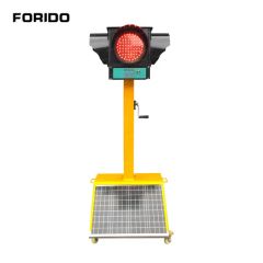Solar-Powered Mobile Traffic Signal Light, Light-Emitting Diode Portable LED Traffic Light - Image 5