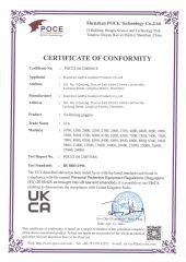 CE certificate from Shenzhen Gloffie Outdoor Products Co., Ltd