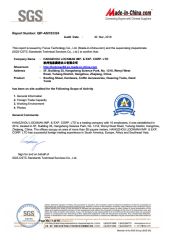 SGS certificate of Hangzhou Happyfull Import & Export Co., Ltd. – certificate photo, supplier certificates section